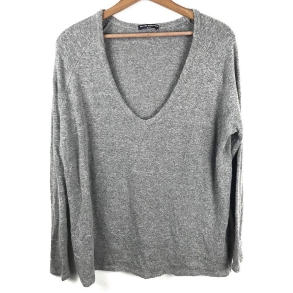 Brandy Melville Wool Blend V-Neck Sweater One Size